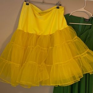 Canary yellow crinoline